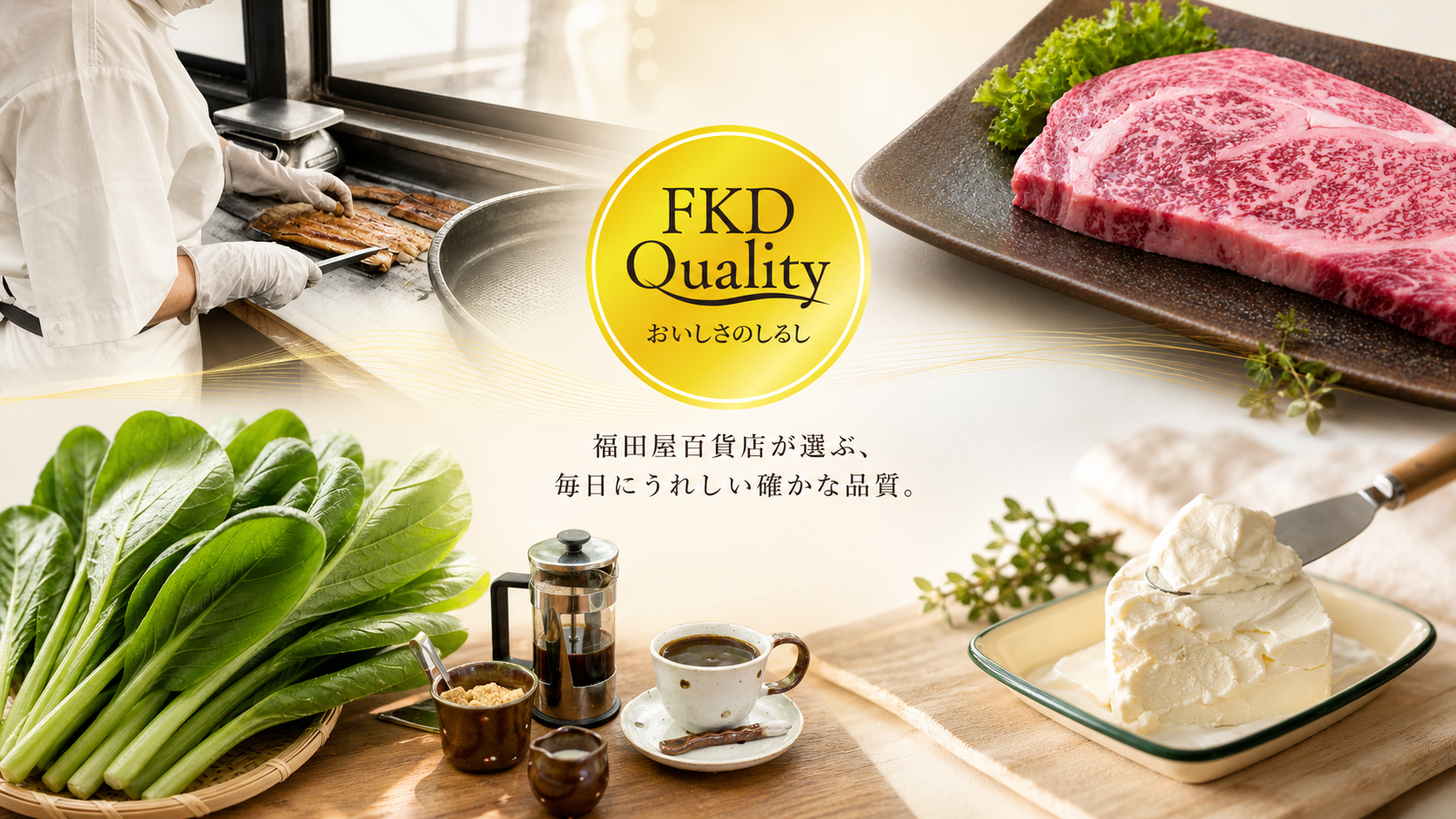 FKD Quality｜福田屋百貨店がおすすめする、毎日にうれしい確かな品質