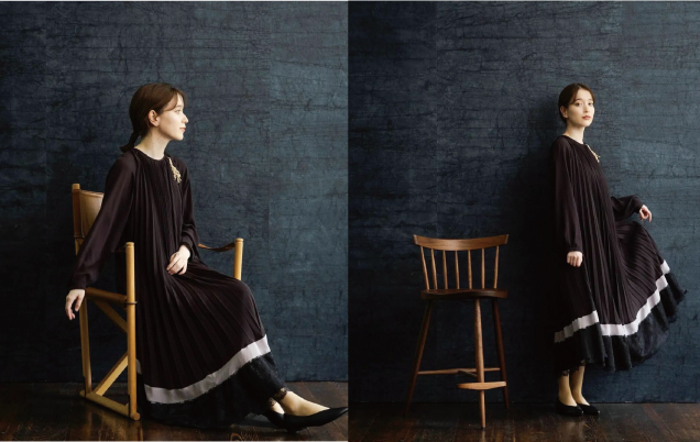 Demikitte × tokyo soir collaboration dress