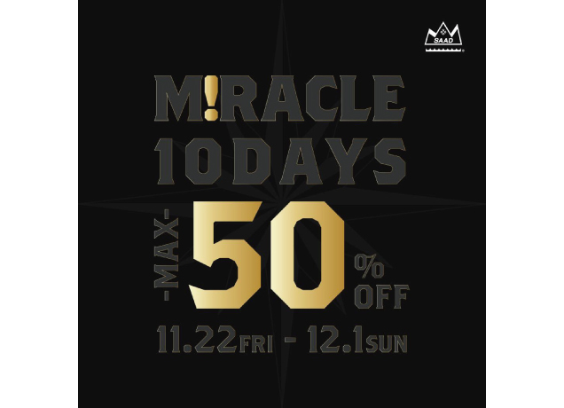 〈SAAD〉MIRACLE 10DAYS