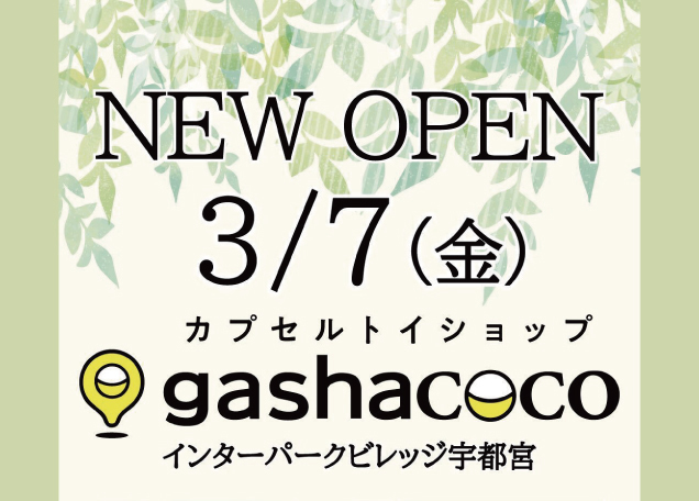 ビレッジにgashacocoがオープン