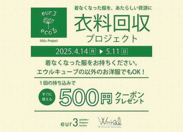 eur3衣料回収プロジェクト