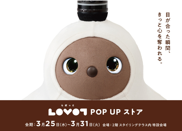 LOVOT<らぼっと>　POPUPストアオープン！