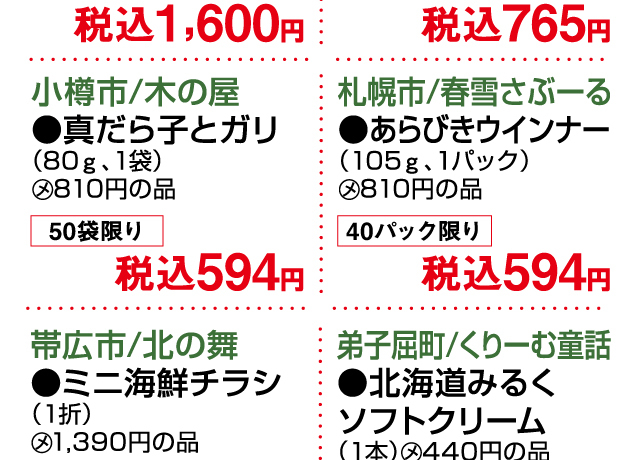 大北海道物産展