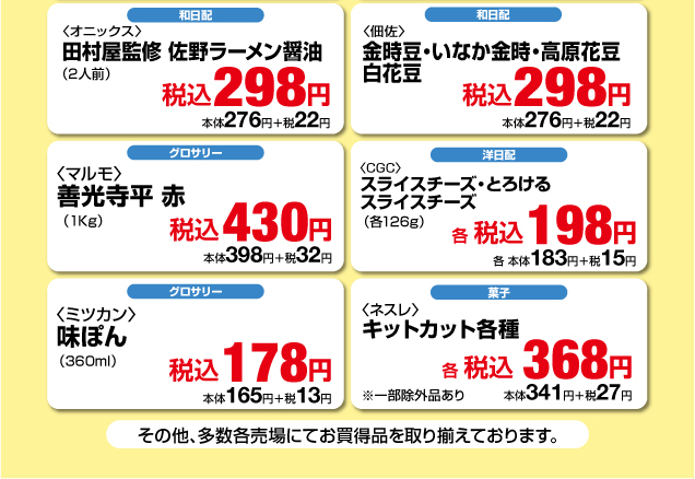 鹿沼店　月曜福の市＆福曜日