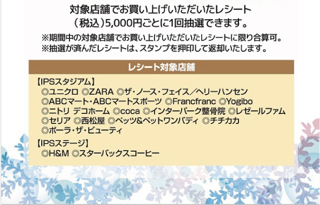 IPSスタジアム&IPSステージ ウィンター抽選会