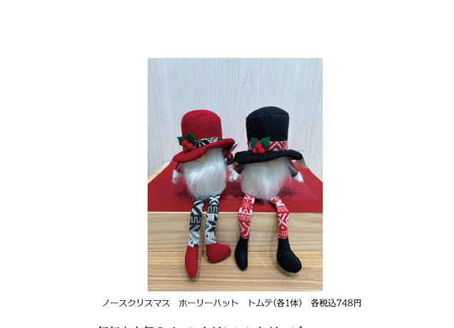 *☆HAPPY MERRY CHRISTMAS☆*~クリスマスを彩る専門店おすすめ商品~