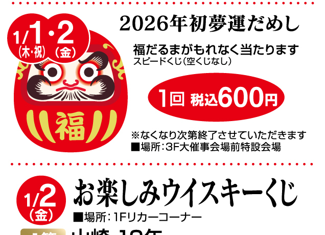 宇都宮店 新春お楽しみイベント