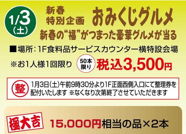 宇都宮店 新春お楽しみイベント