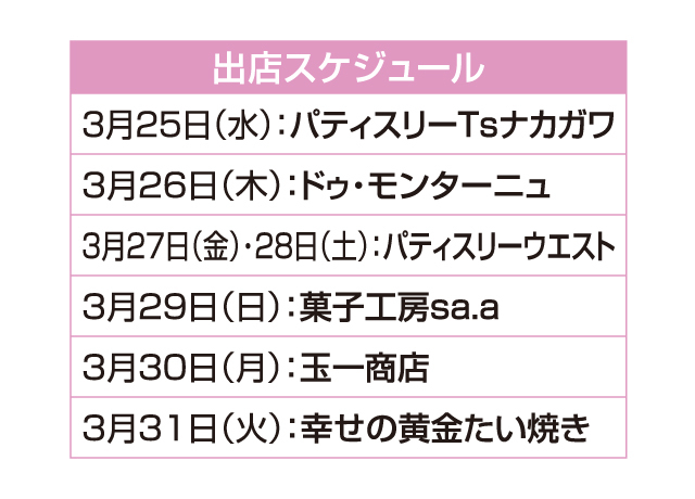 さつきロード無料開通記念 宇都宮おやつウィーク