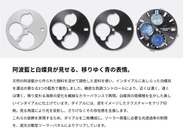 〈CASIO〉OCEANUS ’’INDIGO OCEAN’’フェア